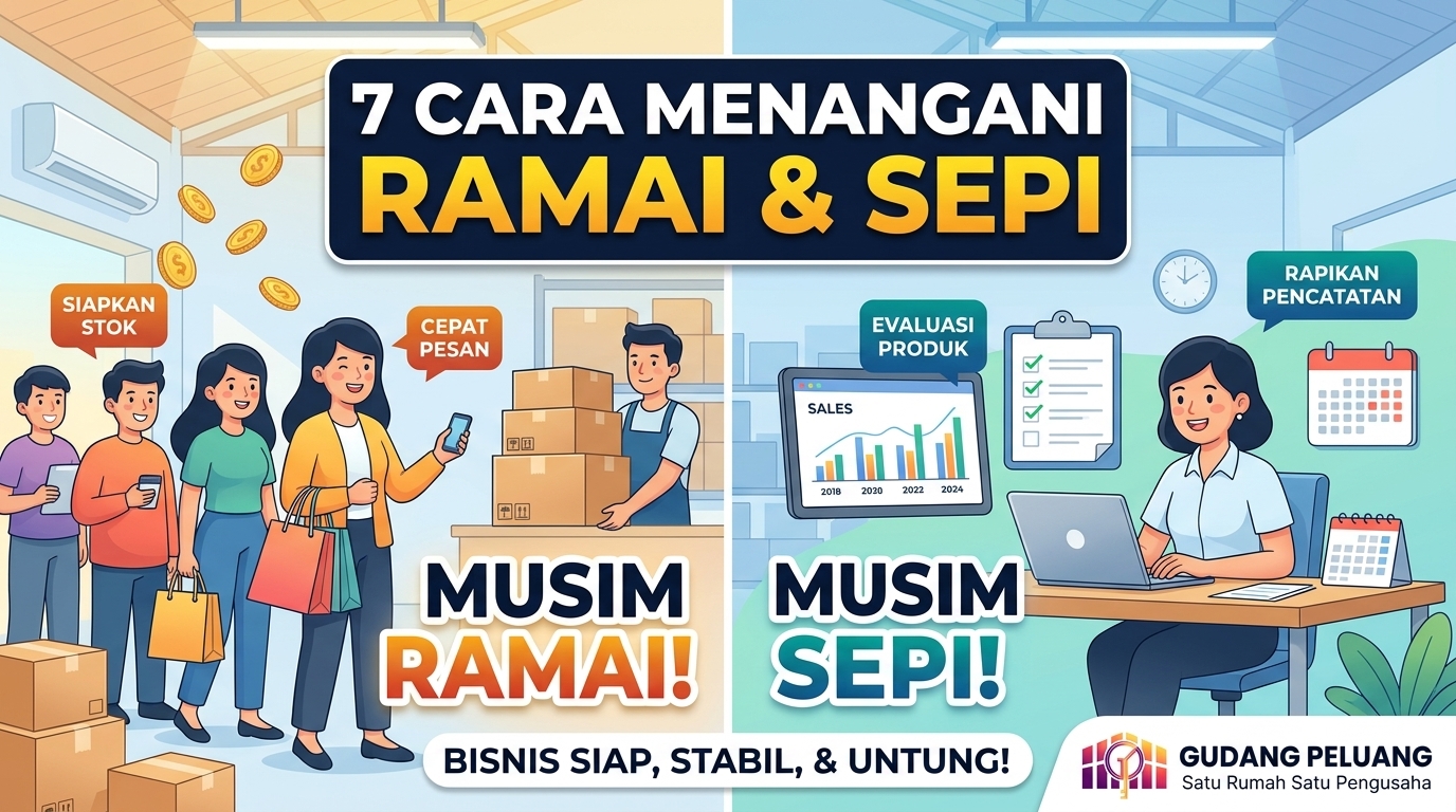 7 Cara Mempersiapkan Bisnis Menghadapi Musim Ramai dan Musim Sepi