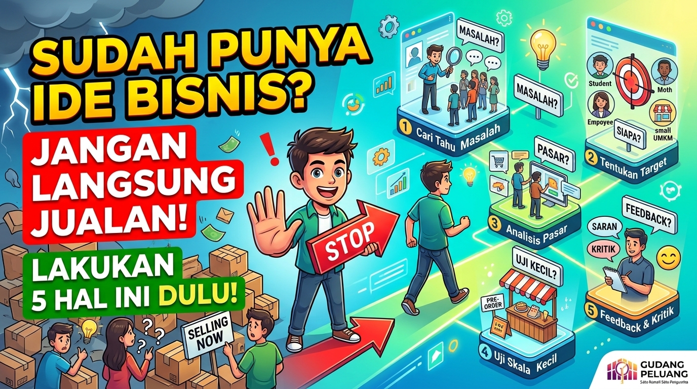 Sudah Punya Ide Bisnis? Jangan Langsung Jualan, Lakukan 5 Hal Ini Terlebih Dahulu