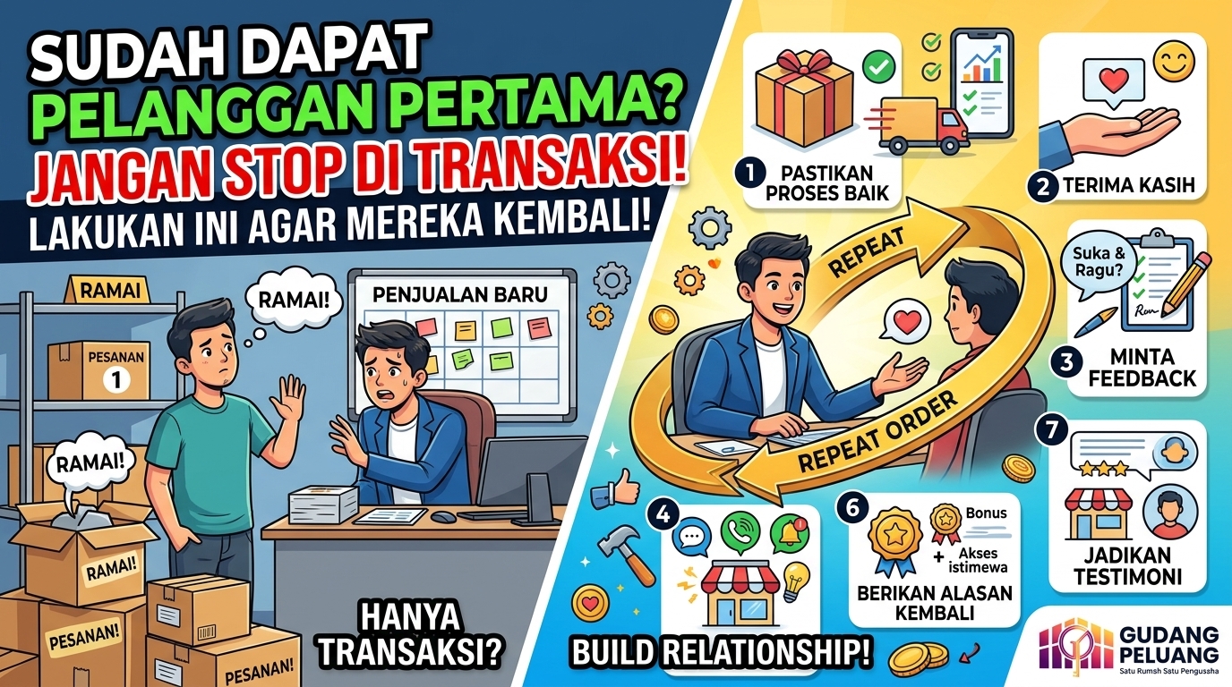 Apa yang Harus Dilakukan Setelah Mendapatkan Pelanggan Pertama? Jangan Berhenti di Transaksi